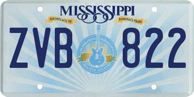 MS license plate ZVB822