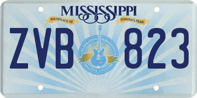 MS license plate ZVB823