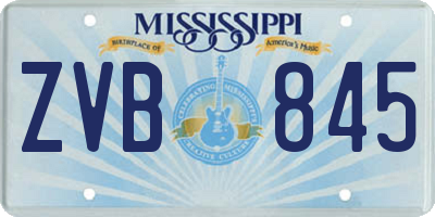 MS license plate ZVB845