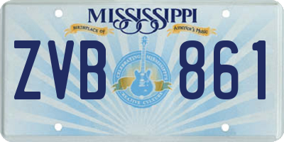 MS license plate ZVB861