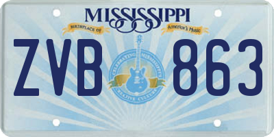 MS license plate ZVB863