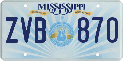 MS license plate ZVB870