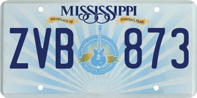 MS license plate ZVB873