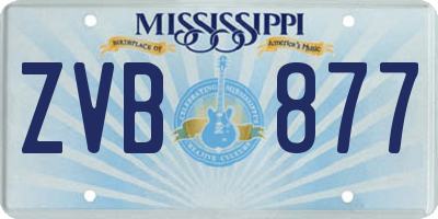 MS license plate ZVB877