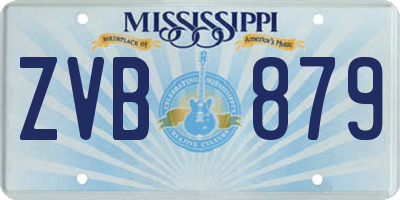 MS license plate ZVB879