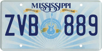 MS license plate ZVB889