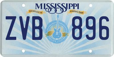 MS license plate ZVB896