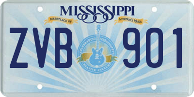 MS license plate ZVB901