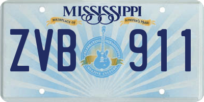 MS license plate ZVB911