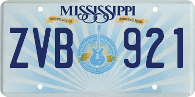 MS license plate ZVB921