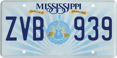 MS license plate ZVB939