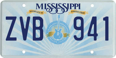 MS license plate ZVB941