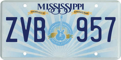 MS license plate ZVB957