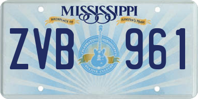 MS license plate ZVB961