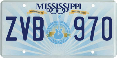 MS license plate ZVB970