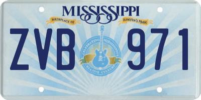 MS license plate ZVB971