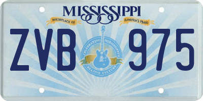 MS license plate ZVB975