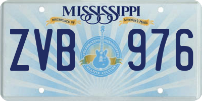 MS license plate ZVB976