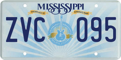 MS license plate ZVC095