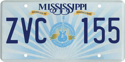 MS license plate ZVC155