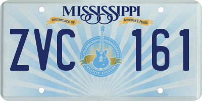 MS license plate ZVC161