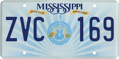 MS license plate ZVC169