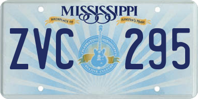 MS license plate ZVC295