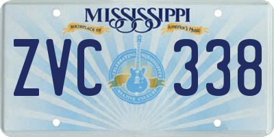 MS license plate ZVC338