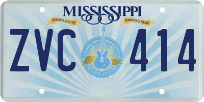 MS license plate ZVC414