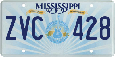 MS license plate ZVC428
