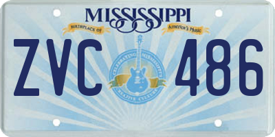 MS license plate ZVC486