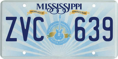 MS license plate ZVC639