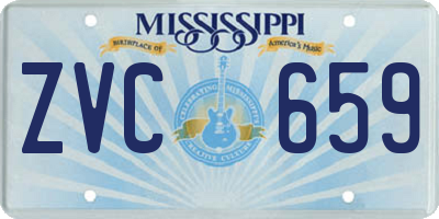 MS license plate ZVC659