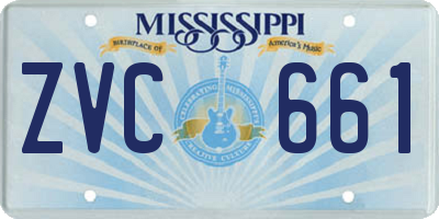 MS license plate ZVC661