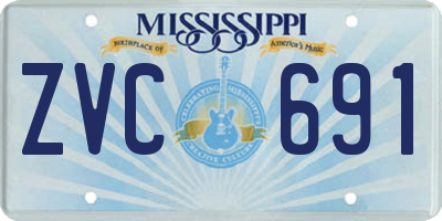 MS license plate ZVC691