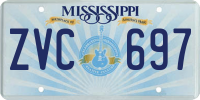 MS license plate ZVC697