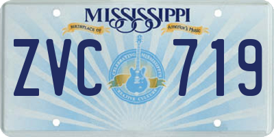 MS license plate ZVC719
