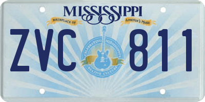 MS license plate ZVC811