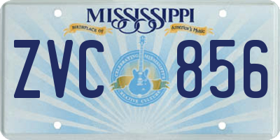 MS license plate ZVC856