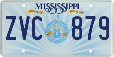 MS license plate ZVC879