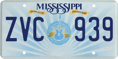 MS license plate ZVC939