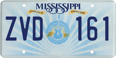 MS license plate ZVD161