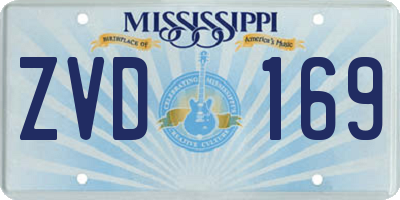 MS license plate ZVD169