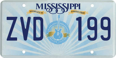 MS license plate ZVD199