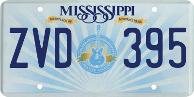 MS license plate ZVD395