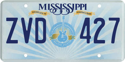 MS license plate ZVD427