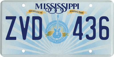 MS license plate ZVD436