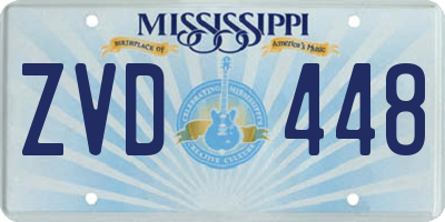 MS license plate ZVD448