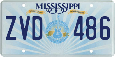 MS license plate ZVD486