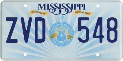 MS license plate ZVD548